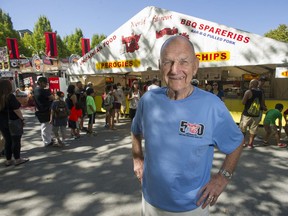 The lineups began early for Hunky Bill's famous pierogi, which Bill Konyk has served every day at the fair for the past 50 years.