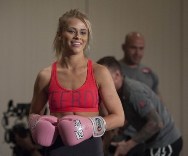 UFC fighter Paige VanZant at the Hyatt Regency hotel in Vancouver on Thursday, VanZant is on the main card of UFC on FOX 21 on Saturday at Rogers Arena, taking on Bec Rawlings in a women’s strawweight bout.