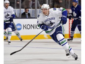 Sven Baertschi of the Vancouver Canucks spent some time in the coach's doghouse, but his hard work earned him ice time that helped regain his confidence and scoring touch.