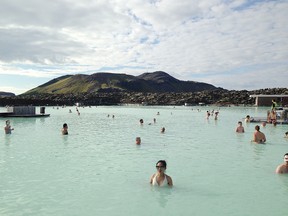 Bathers in hte Blue Lagoon. Jane Mundy