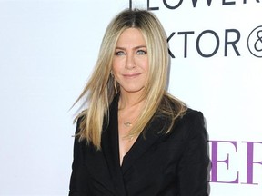 FILE - In this April 13, 2016 file photo, Jennifer Aniston arrives at the Los Angeles premiere of &ampquot;Mother&#039;s Day.&ampquot; Aniston memes of all kinds were the Internet‚Äôs response to the Tuesday, Sept. 20, morning announcement that Angelina Jolie Pitt had filed for divorce from Brad Pitt. (Photo by Richard Shotwell/Invision/AP, File)