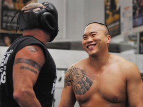 Former B.C. Lions lineman Paul "Typhoon" Cheng has retired as an MMA fighter and is joining the Beijing Lions of the Chinese Arena Football League, which begins play this fall.