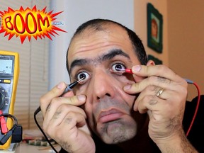 Vancouver electrical engineer Mehdi Sadaghdar is an Internet sensation for his funny, somewhat educational videos where he builds electrical contraptions, usually shocking and burning himself in the process. For Gordon Clark column [PNG Merlin Archive]