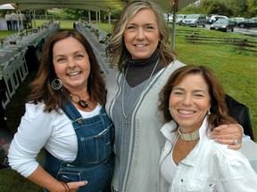 Diana Dilworth, Polly Krier and Selina Robinson —known as The Divas in the Tri-Cities area — hosted the Coquitlam Farmers Market alfresco dinner in support of the Power of Produce Club, a program that teaches kids about fruits, vegetables and local food systems.