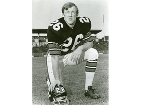 Rod Woodward, shown with the Ottawa Rough Riders in 1971. Postmedia News files