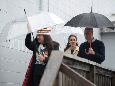 The Duke and Duchess of Cambridge arrive in Bella Bella, B.C., Monday, Sept. 26, 2016 as their royal visit to Canada continues.