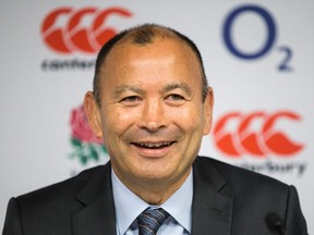 England rugby coach Eddie Jones speaks during a press conference to announce the England team for the upcoming autumn international matches on September 30, 2016 at Twickenham Stadium. /