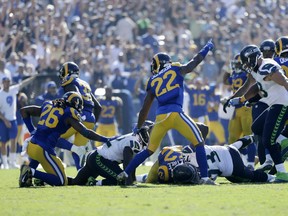 The Rams forced a fumble to seal the Seahawks' fate on the game's final drive.