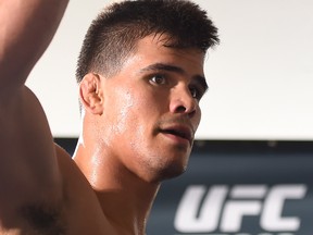 CLEVELAND, OH - SEPTEMBER 07:   Mickey Gall holds an open workout session for fans and media at Gateway Plaza outside Quicken Loans Arena September 7, 2016 in Cleveland, Ohio.