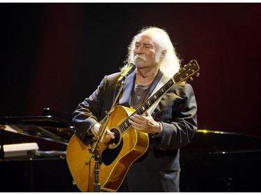 Legendary musician David Crosby live on stage at the Vogue Theatre in Vancouver on September 15, 2016.