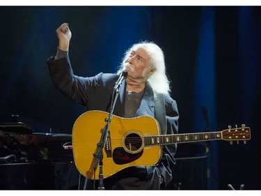 Legendary musician David Crosby live on stage at the Vogue Theatre in Vancouver on September 15, 2016.