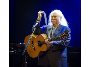 Legendary musician David Crosby live on stage at the Vogue Theatre in Vancouver on September 15, 2016.