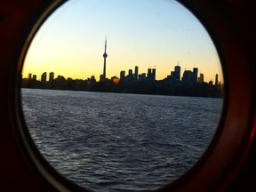 The Toronto skyline is best scene on a cruise through the harbour. Michael McCarthy