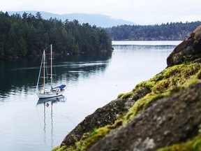 When conditions allow passengers can launch one of two kayaks aboard.