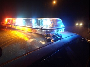 police car lights