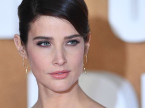 Canadian actor Cobie Smulders poses upon arrival for the European premiere of the film "Jack Reacher: Never Go Back" in central London on October 20, 2016.  /