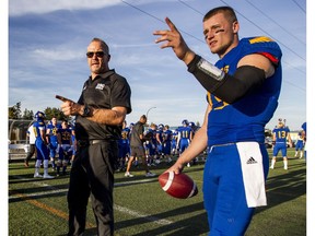 UBC head coach Blake Nill and quarterback Michael O'Connor saw their playoff hopes take a big hit Friday night with a 40-10 loss to the Saskatchewan Huskies.