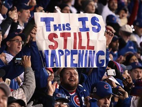 Aroldis Chapman gave Cubs fans new life with a rare eight-out save Sunday night in Chicago.