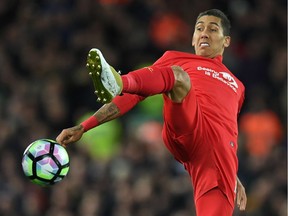 Liverpool and Brazilian midfielder Roberto Firmino will look to score on the defensively sound West Brom Baggies this weekend, and go atop the EPL standings.
