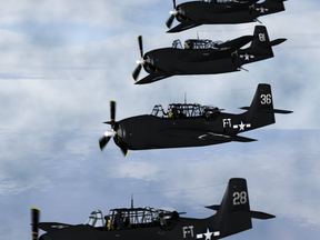 The disappearance of Flight 19, five U.S. Navy Grumman TBM Avenger aircraft, on Dec. 5, 1945 is one of the most famous incidents involving the so-called Bermuda Triangle. (Artist's Rendering)