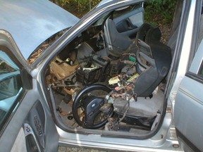 Photo taken halfway through repair job of one poor do-it-yourselfer to fix the heater core on his 1987 Ford Taurus Wagon looks a lot like the mess Gordon Clark got into a few years back replacing the blower motor in the family's old Volvo 240 station wagon.