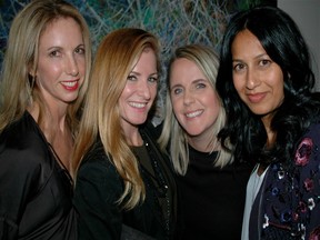 Board members Tanis Goldman, Suzie Wall, Liz Lisa Skakun and Vandana Varshney were among the leading ladies who helped organized the Cause We Care Cocktail Party to support single moms in need and their families.