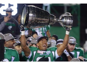 Geroy Simon, who spent most of his decorated CFL career as a B.C. Lion, enjoyed his time and memories with the Saskatchewan Roughriders, including in 2013 when he got to hoist the Grey Cup after beating the Hamilton Tiger-Cats at Mosaic Stadium in Regina.