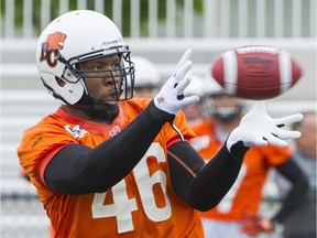 Fullback Rolly Lumbala is used primarily in a blocking role for the B.C. Lions but he's not complaining.