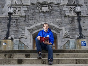 UBC goalkeeper Chad Bush boasts not only an undefeated record in Canada West soccer, but a 4.22 grade point average as a history major. Richard Lam, UBC athletics