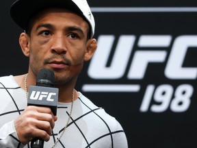 UFC featherweight interim title contender and former linear champion Jose Aldo of Brazil.