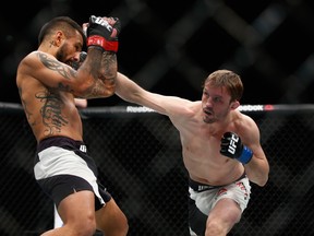 Brad Pickett in action against Francisco Rivera during UFC Fight Night at the O2 Arena in February.