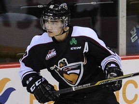 Thomas Foster, playing on a line with Tyler Benson and Ty Ronning, scored the only goal for Vancouver in the Giants' 3-1 loss to the Saskatoon Blades on Wednesday night at the Langley Events Centre.