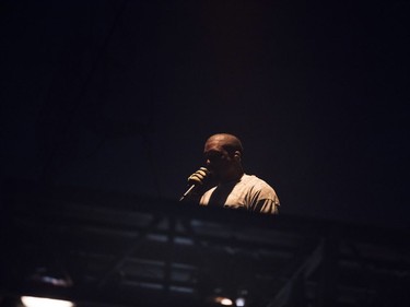 Kenya West performs during his Saint Pablo Tour at Rogers Arena in Vancouver, B.C., October 17, 2016.