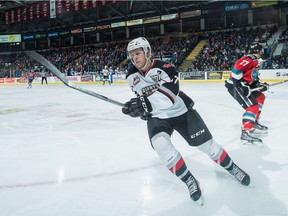 Tyler Benson has been moving the puck around nicely with new Vancouver Giants linemates Thomas Foster and Ty Ronning.