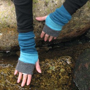 Winterluxe recycled cashmere armwarmers