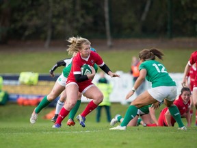 Emily Belchos let a potent backline attack for Canada vs. Ireland on Saturday in Dublin.