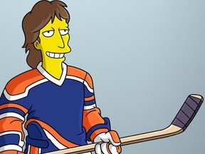 Wayne Gretzky, soon to be a Simpsons cast member.