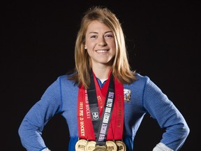 Hannah Haughn of the UBC Thunderbirds won five gold medals in five trips to the U Sports national university field hockey championships. (Richard Lam, UBC athletics)
