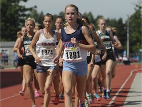 Vernon's Hannah Bennison defended her cross-country title on Saturday, her third-straight provincial crown.