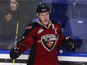 Team captain Tyler Benson and the rest of the Vancouver Giants need to go back to the drawing board after an 8-3 loss to the Regina Pats on Sunday. (PNG File.)