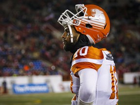 Jonathon Jennings knows it's over against the CFL's second-most dominant team ever.