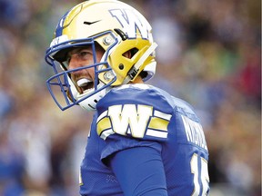 Winnipeg Blue Bombers quarterback Matt Nichols started as a career backup in the CFL, but has guided the Bombers to a 10-3 mark while under centre this season.