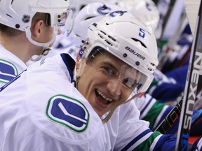 Luca Sbisa is suddenly one of the old guard on the battered-up back end at age 26. (Getty Images).