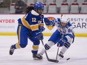 UBC Thunderbirds' winger Haneet Parhar has been a leading light for Canada's No. 1-ranked university women's hockey team.