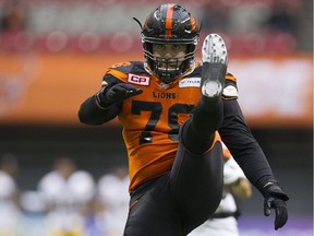 Canadian defensive lineman David Menard and the B.C. Lions are heading to Calgary for Sunday’s West final.