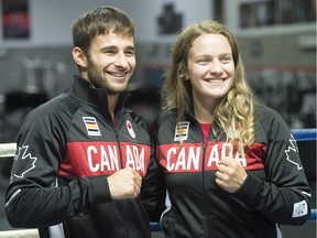 Canada had high medal hopes for Olympians Arthur Biyarslanov (left) and Ariane Fortin, but both lost controversial — in the eyes of Boxing Canada officials — split decisions in Rio.
