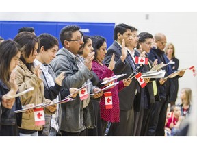 Twenty-eight people became Canadian citizens during a ceremony in April led by citizenship Judge Ted Salci, one of more than 200 he performs each year in the Hamilton and Niagara Region.