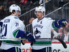 Loui Eriksson hasn't scored in 11 games. Maybe the Sedins can help end his funk.