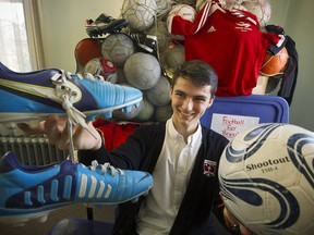 Lucas Wagorn of North Vancouver's St. Thomas Aquinas Secondary sends soccer gear to youth the world over.