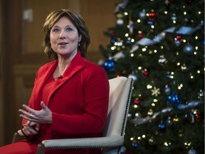Premier Christy Clark during year end interviews.